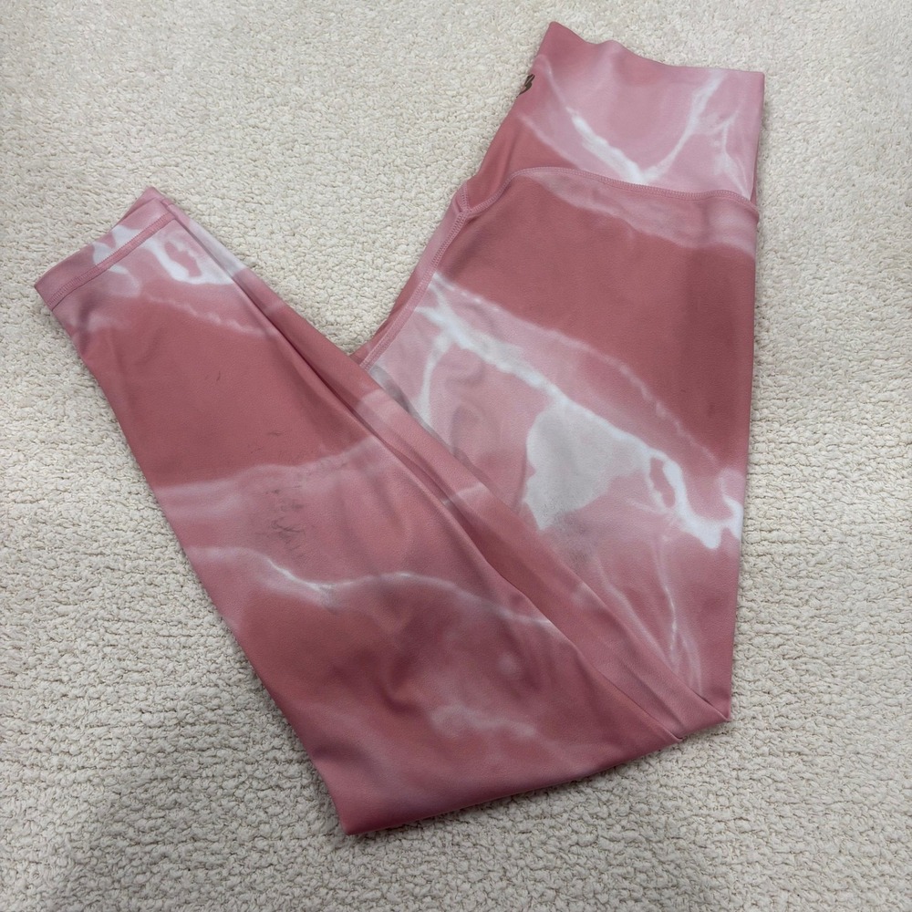 Buffbunny Collection Marble Legging Pink White Size Medium High Rise
